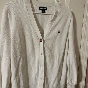 Womens XL Chase Bank button up cardigan